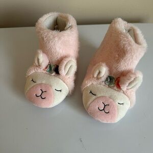 Cute Pink Llama Slippers